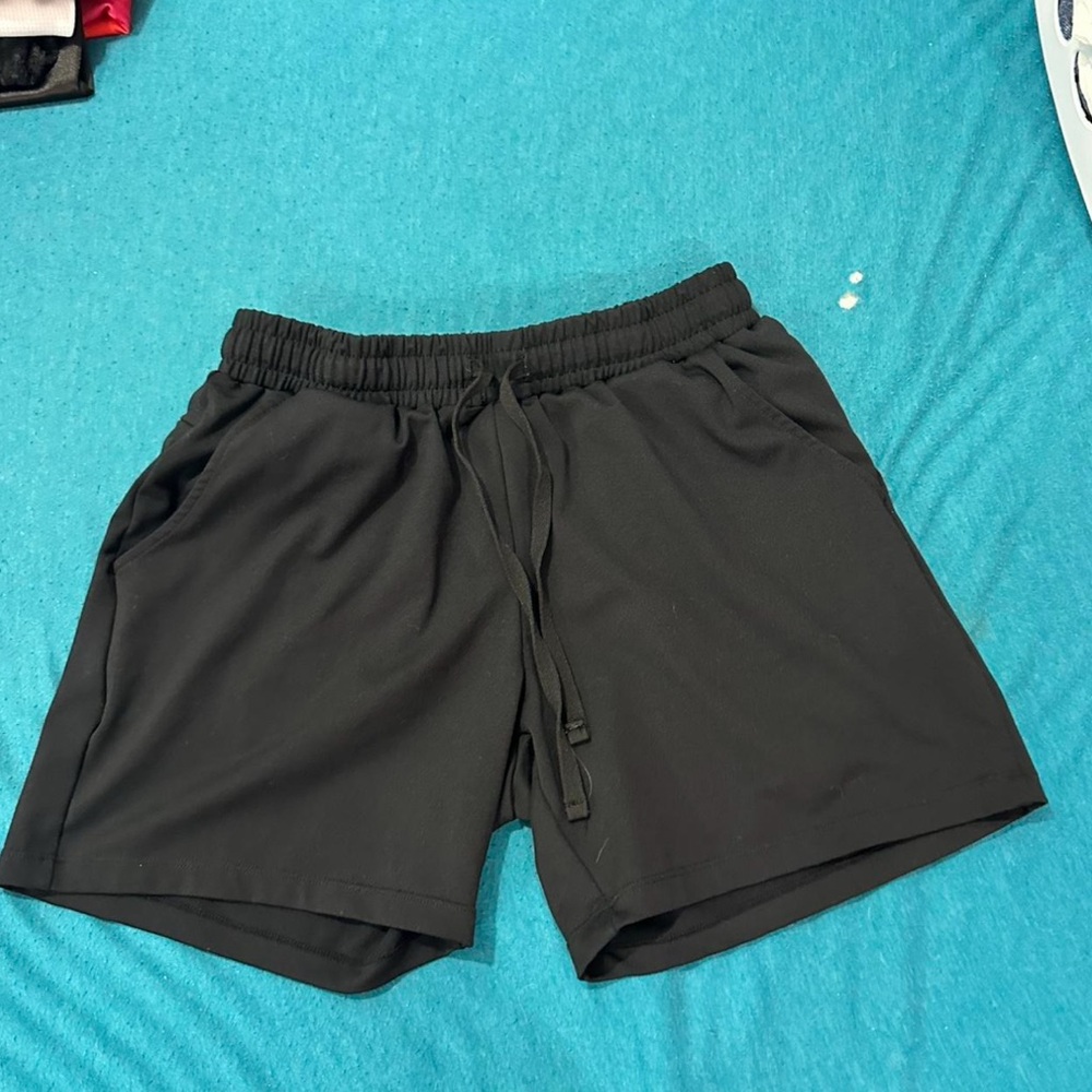 Men's Performance Black Athletic Shorts